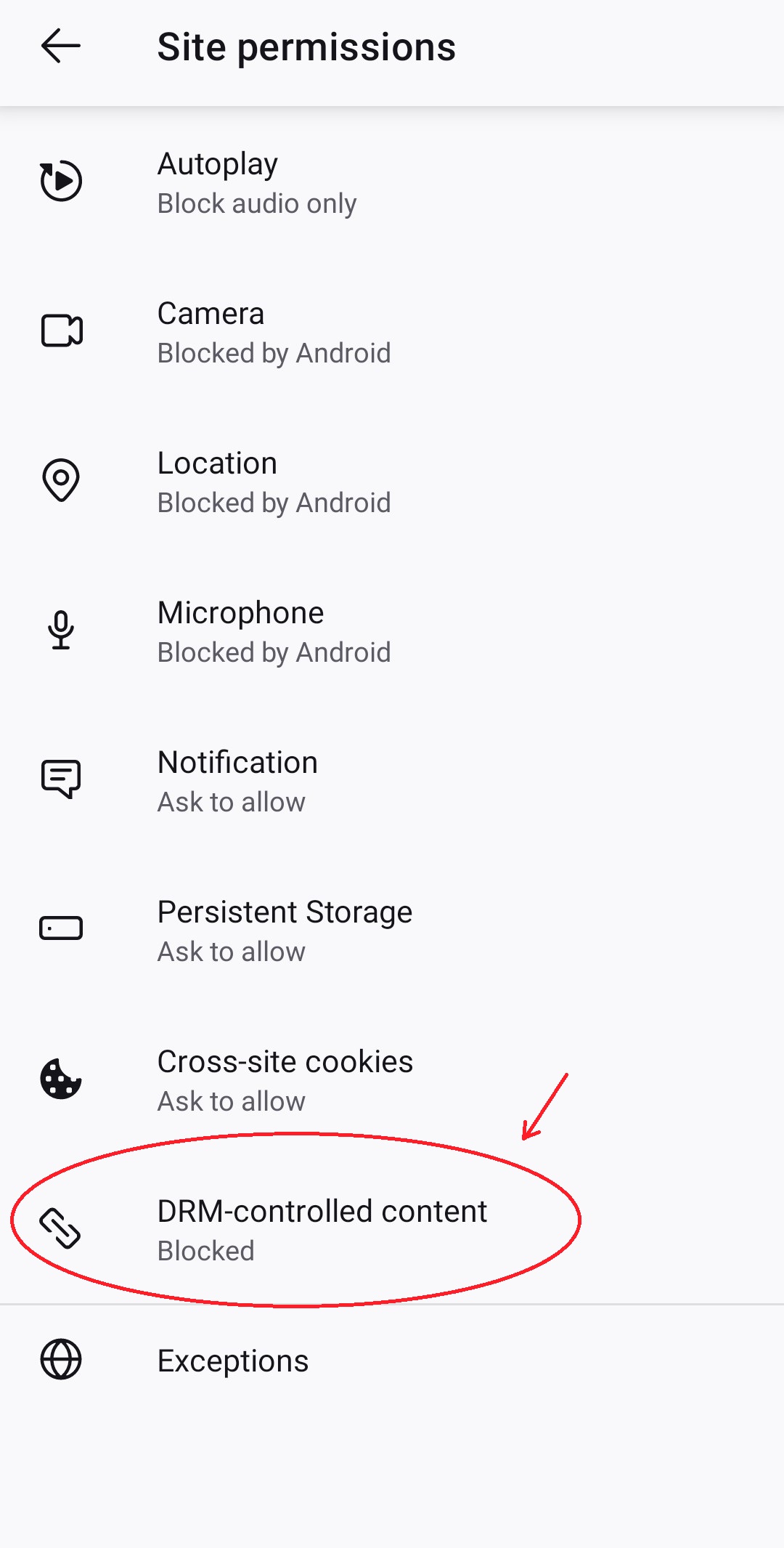 How to enable protected content in firefox for Android? Video Hosting Platform Media